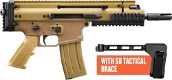 FN SCAR 15P VPR W/ BRACE 5.56 - PISTOL 7.5" 30RD FDE