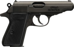 WALTHER PP 380ACP BLACK 7RD - BLACK SYNTHETIC GRIPS