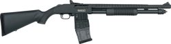 MOSSBERG 590M MAG-FED 12GA - 18.5" 10RD GHOST RING BLD/SYN