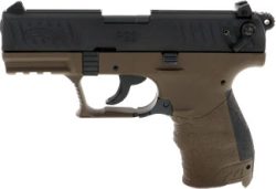 WALTHER P22Q MILITARY 22LR - 3.4" 2-TONE BLK SLIDE/OD GREEN