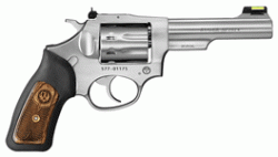RUGER SP101 22LR 4.2" 8-SHOT - AS STAINLESS RUBBER GRIPS