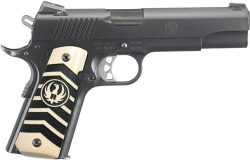 RUGER SR1911 10MM NIGHT SIGHTS - BLACK CHEVRON IVORYLITE GRIPS