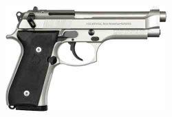 BERETTA 92FS 9MM 4.9" FS 3-DOT - 15-SHOT INOX BLACK RUBBER USA