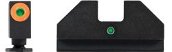 XS F8 NGT SGT SET FOR GLOCKS - W/ FRNT ORG DOT/REAR WIDE NTCH