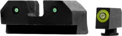 XS R3D FOR GLOCK 42/43/43X/48 - 3-DOT GREEN TRITIUM SET