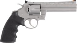 COLT PYTHON 357MAG 5" 6RD - MATTE STAINLESS HOGUE GRIPS