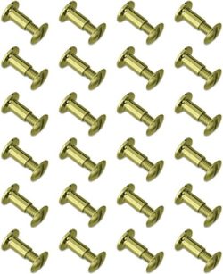 GROVTEC BRASS CHICAGO SCREWS - 24-PACK