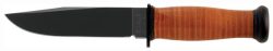 KA-BAR MARK I NAVY KNIFE - 5-1/8" W/LEATHER SHEATH USN