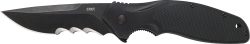 CRKT SHENANIGAN 3.35" VEFF - SERRATED ASST OPEN BLACK/BLACK