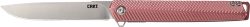 CRKT STYLUS 3.18" PLAIN EDGE - ASSISTED OPEN SS/MAROON