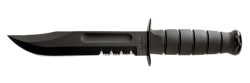 KBAR FIGHTING KNF 7" BLK SRTD W/STH