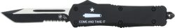 TEMPLAR KNIFE LARGE OTF AR - COME & TAKE IT 3.5" BLK TANTO