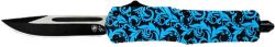 TEMPLAR KNIFE LARGE OTF MAIDEN - TEAL 3.5" BLACK DROP POINT