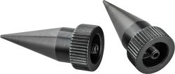 ACCU-TAC SPIKE FEET SET FITS - SR5/BR4 BIPODS STEEL BLACK