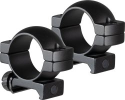TRUGLO RINGS 1" MEDIUM MATTE - BLACK WEAVER/PICATINNY ALUMNM