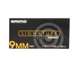 Ammo Inc Signature 9mm Luger Handgun Ammo - 115 Grain | TMC | 50rd Box