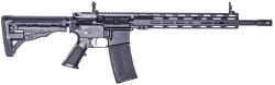 ATI MILSPORT Forged Aluminum AR Rifle - Black | 5.56 NATO | 16" barrel | 13" M-LOK Rail | RGR Stock | Flip-Up Sights