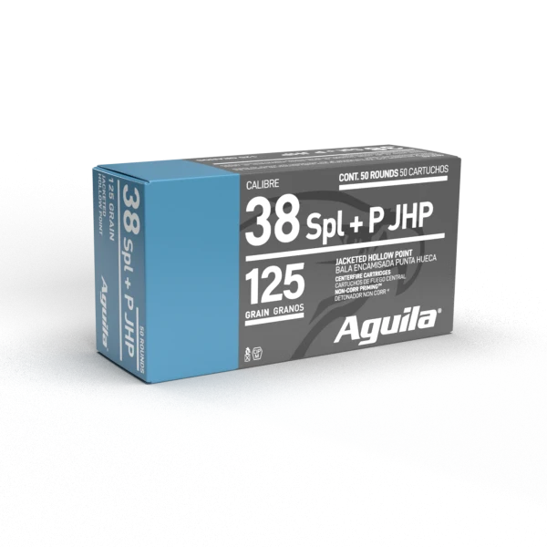 AGUILA 38 SPL JHP 125GR 50RD BOX 10 BXS PER CS