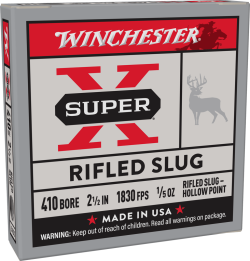 WINCHESTER SPR-X HP 410 2.5"RFL SLG 5RD BX 250RD CASE