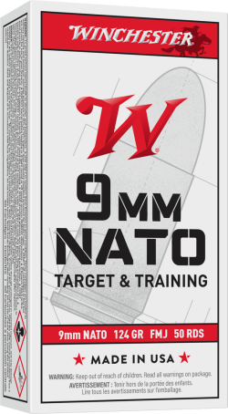 WINCHESTER 9MM 124GR FMJ 50RD BX 500RD CASE