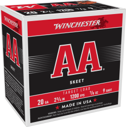WINCHESTER AA SKEET LD 20GA 23/4 #9