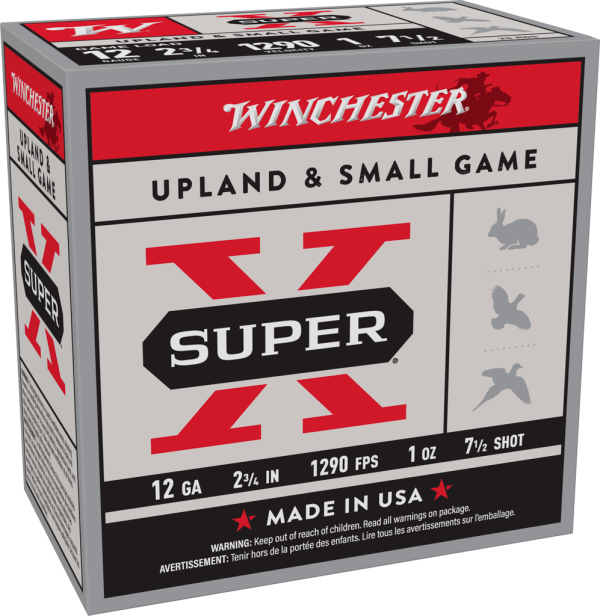 WINCHESTER SUPER X 12GA 2-3/4" 1OZ #7.5 25RDS UPLAND/SMALL GAME