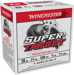 WINCHESTER SUPER TARGET 20 GA 7/8OZ 7.5 SHOT 25RD BX 250RD CASE