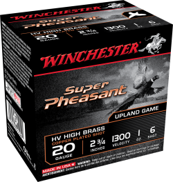 WINCHESTER SUPER PHEASANT 20GA 2.75" 1OZ #6 25RDS COPPR PLTD
