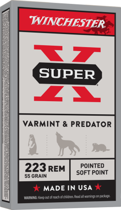 WINCHESTER SUPER X 223REM  55G JHP 20RD BX 200RD CASE
