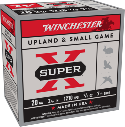 WINCHESTER SUPER X UPLAND 20G 2-3/4" #7.5 7/8OZ 25RD BX 250RD CS