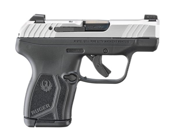 RUGER LCP MAX M.S. 380ACP 2.8" BBL, STAINLESS/BLACK 1-10RD MAG