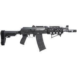 ZASTAVA USA ZPAP85 PSTL 5.56 W/ NIGHT BRAKE, QUAD RAIL, SBA3 BRACE 1-30RD MAGAZINE