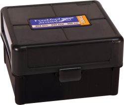 FRANKFORD ARSENAL AMMO BX 223 - 100 RNDS BLK/SMOKE HINGE TOP
