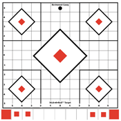 B/C TARGET STICK-A-BULL 12" - SIGHT-IN 5 TARGETS