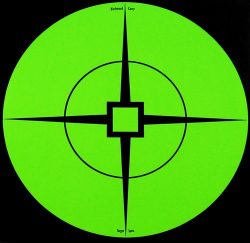 B/C TARGET SPOTS 6" TARGET - 10 TARGETS GREEN