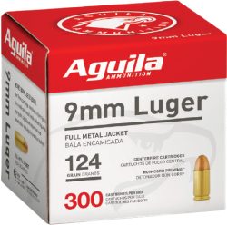 AGUILA 9MM LUGER 124GR FMJ-RN - 300RD 4BX/CS