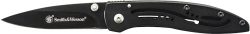 S&W KNIFE BLACK BLADE 3" BLADE