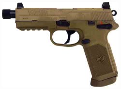FN FNX-45 TACTICAL DA/SA MS - 45ACP 2-15RD FDE NIGHT SIGHTS