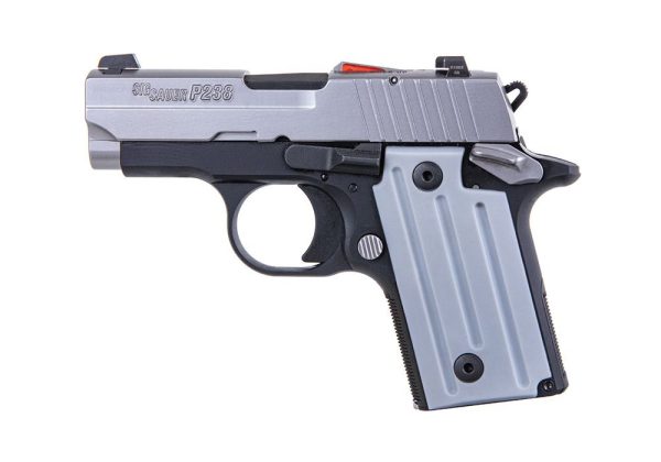 SIG SAUER P238 380ACP PSTL 2 TONE BLK/STS 1-6RD MAG CA COMPLIANT