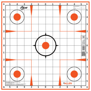 ALLEN EZ AIM SIGHT GRID TRGT - 12-PK 12"X12"