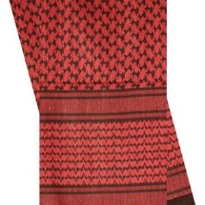 RED ROCK SHEMAGH HEAD WRAP - RED/BLACK