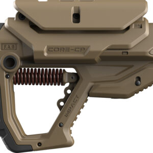 F.A.B. DEFENSE IMPACT RECOIL - BUTTSTOCK AR-15 FDE W/CHK RES