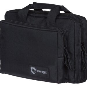 DRAGO PRO GEAR DOUBLE PISTOL CASE BLACK (24/CASE)