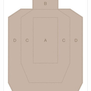 B/C TARGET EZE-SCORER 23"X35" - IPSC PRACTICE 5 TARGETS