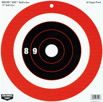 B/C TARGET RIGID PAPER 12" - BULL'S-EYE DH 10 TARGETS