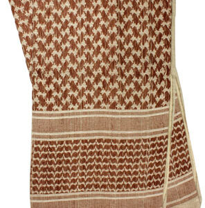 RED ROCK SHEMAGH HEAD WRAP - TAN/BROWN