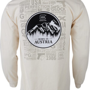 GLOCK OEM BORN IN AUSTRIA LONG - SLEEVE SHIRT TAN 3X-LARGE