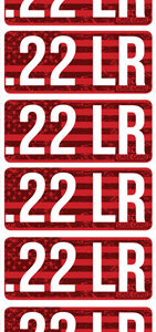 MTM AMMO CALIBER LABELS 22LR - 8-PACK