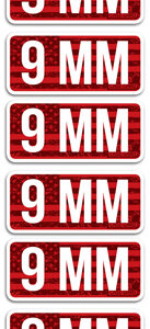 MTM AMMO CALIBER LABELS 9MM - 8-PACK