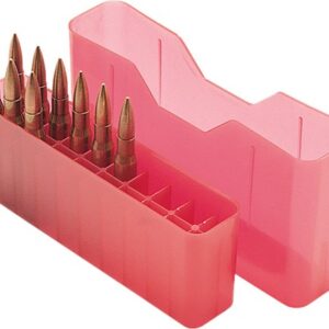 MTM AMMO BOX MEDIUM RIFLE - 20-ROUNDS SLIP TOP STYLE CLRED